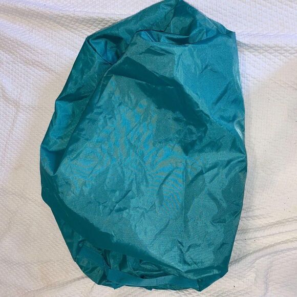 Teal soft sided travel laundry bag with handles | Sz OS - Picture 3 of 4